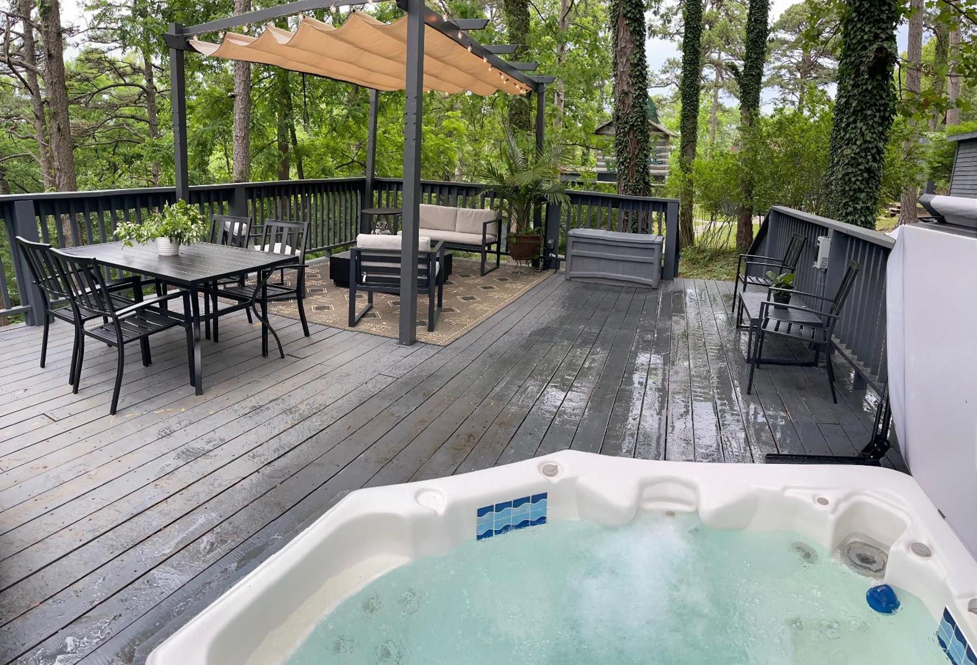 Вілла Adventure Cabin 5 - King W Private Hot Tub Юрика-Спрінгс Екстер'єр фото